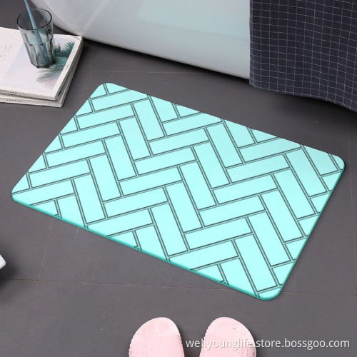 New washable antibacterial soft diatomite mat